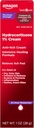 Basic Care Maks styrke Anti-Itch krem, Hydrokortison 1 prosent Intensiv Healing Formula, Itch Relief For Bug Bites, Eczema, Psoriasis, Poison Ivy, Oak og Sumac, 1 ounce (Pack of 1)
