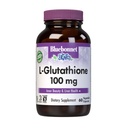 Bluebonnet L-Glutathion 100 mg vitamin kapsler, 60 greve, hvit