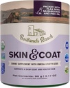 Badlands Ranch - Hud & Coat Canine Supplement m/Omega-3 Fatty Acids, Org. Ingredienser, Antioksidant Topper, Nourish Coat & Paws, Joint, Støtte Shiny Coat & Sunn Skin av Katherine Heigl (30 Scoops)