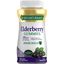 Naturens Bounty Elderberry Gummies, Diett Supplement, støtter immunhelse, Inneholder vitamin A, C, D, E og Zinc, 100 mg, 120 Gummies