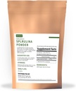 Organisk Spirulina pulver, ikke-GMO, USDA-sertifisert, En Supermat med høy protein, Økt energi, Forbedring immunitet, Individuell pakke