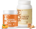 RAW Whey Isolate Protein pulver & essensielle pre-Workout pulver Bundle (Cinnamon Crunch & Orange) - Chris Bumstead Sports ernæringstilskudd for menn og kvinner