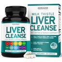 Liver Cleanse Detox & Reparasjon 27 i 1 Formula - Melk Thistle, Dandelion Root, Turmeric, Artichoke Extract og mer - Liver Detox Support Supplement - 3rd Party Testet, Vegansk trygt og USA laget (60 greve)