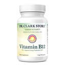 Dr. Clark vitamin B12 Supplement, 1 mg, 50 Gelatin kapsler