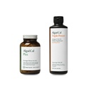 AlgaeCal Bundle - Alt naturlig kalsium Supplement VIT D3 & K2, Magnesium, Bor og Trace Minerals & Triple Power Omega-3 Fiskeolje naturlig flytende emulsjon med EPA DHA Curcumin, Astaxanthin