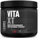 Jacked Factory Vita XT Performance Vitamin pulver - Daily Multivitamin pulver for menn med KSM-66 Ashwagandha, Prebiotiske Fiber, Vitamin A, C, D, K, B6, B12, og mer - Fruit Punch, 30Sv