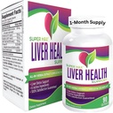 Liver Health Supplements (All-in-1) Blandet kompleks med 6 aktive ingredienser | Daglig lever Detox & Cleanse støtte Supplement | Naturlig lever næringsstoffer for menn og kvinner | 1-måned  Supply 90 kapsler
