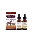AMBER NATURALZ Internt gull Detox Kit for hunder, katter, fugler, kaniner og Guinea griser | Herbal støtte for lever og nyrehelse | Naturlig hjelp for lever og nyrefunksjoner