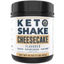 16oz Cheesecake keto måltid erstatningshake - lav karbohydrat keto protein pulver blanding, høy fett protein Skake med MCTs fra kokosoljepulver, kollagenpeptider og ekte USA Cream Cheese - 2 Net Carbs
