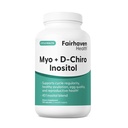 Fairhaven Health Myo-Inositol og D-Chiro Inositol Supplement for kvinner | 40:1 Ratio | Kvinnelig fruktbarhet Supplement for kvinner og hormonbalanse | Vegan | 240 Myo & D-Chiro Inositol Kapsler