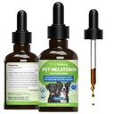 Pet Velvære Pet Melatonin for hunder - støtter Adrenal Helse, Cortisol Balance, bidrar til å opprettholde normale søvnmønstre - Veterinærformulert flytende Supplement 2 fl oz (59 ml)