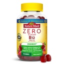 Natur laget Zero Sukker Energi Vitamin B12 Gummies 1000 mg per servering, B12 Vitaminer, Energimetabolisme Støtte, Aspartam gratis, 110 Sugar Free Gummies, 55 dagers forsyning