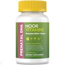 Noor vitaminer Halal prenatal vitaminer med DHA og folicsyre, essensielle vitaminer, Ginger til Soothe mammas mage, jern, Softgels, prenatal vitamin før / durering / post graviditet (1 måneds forsyning)
