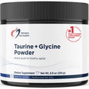 Designs for Helse Taurin + Glycine pulver - Aminosyrer for sunn aldring - støtter Cellular, Metabolic & Heart Helse - Ikke-GMO Unflavored Amino Acid pulver (250 g)