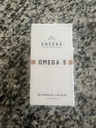 CHEERS Omega-3 Supplement | Høy styrke 550mg EPA & DHA Per Kapsel | 90% Biotilgjengelig, Clean Label Supplement | Støtter hjerte, hjerne, visjon og immun helse | Vcaps Plus, Odorless | 90 Kapsler