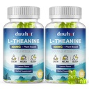 L-Theanine Gummies 400mg, Chewable Teanine Supplement for voksne og barn 4+, Naturlig Stress Relief, zzZ & Focus Supplement, Vegansk, Lav Sukker, Ikke-Drowsy, Lemon Flavor, 120 Chewables