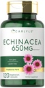 Carlyle Echinacea 650mg | 120 kapsler | Vegetarisk, ikke-GMO & Glutenfri kosttilskudd