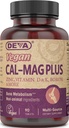 Deva Vegan Cal MAG Plus Supplement med kalsium, magnesium, sink, bor, vitamin C, D & K, 90 tabletter, 12-Pack
