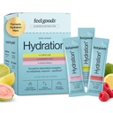 Feel Goods Hydration Hero, Variety Pack, 1000mg Elektrolyter pulver, sukkerfri, magnesium, organisk aloe Vera, L teanin, vitamin C, vegansk, ikke GMO, På Go Electrolyte Packets, 12 greve