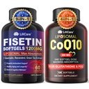 1Pack Liposomal Fisetin Softgels 1200mg + 1Pack Liposomal CoQ1-200mg Softgels