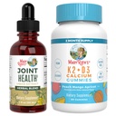 MaryRuth Organics felles helse flytende dråper og vitamin K2+D3 Gummies (Peach Mango og Apricot) 中 Etikett prosjekt verifisert | Vitaminer for kalsium, ledd, og bein støtte | Vegan, ikke-GMO, Glutenfri