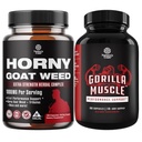 Bundle of Horny Goat Weed med svart Maca Root, Tongkat Ali, så Palmetto & Panax Ginseng Extract for Stamina & Energi og ekstra styrke Testosteron Booster - Muscle Expansion Supplement for menn