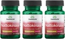 Swanson Nattokinase 2000 Fibrinolytiske enheter 100 Milligram 30 Kapsler Enzyme (3 pakke)
