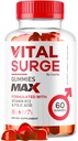 Vital Surge - Vital Surge for menn Gummies, Vital Vita Surge Max Maksimal styrke 1050 MG, VitalSurge Supplementsstøtte Gummy Advanced Formula, Premium vitamin Gomitas (60 Gummies)