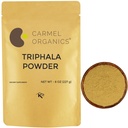 CARMEL ORGANICS Tripala Powder (8 ounces) for Digestive Support ® Ingen lagt til Preservatives ® Lik blanding av Harad, Baheda & Amla Frukter