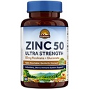Vitalitown Chelated Sink 50 mg, Sink Picolinat & Gluconate, 60 Veggie Capsules, Vel-absorbert, Immunsystem, Sunn hud og utvikling, Vegan, Ingen Gluten, Ikke-GMO