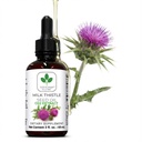 Melk Thistle Seed Oil Extract 2 fl oz - CO2 flytende melk Thistle ekstrakt - rik på silymarin, VIT E, sink, omega, tokoferoler - Søt og behagelig smak