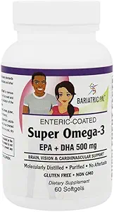 BariatricPal Super Omega-3 Softgels (60 greve) Ingen ettersmak!