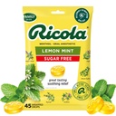 Ricola sukker gratis sitron mint throat dråper, 45 greve, forfriskende lindring fra mindre throat irritasjoner, oral anestetisk