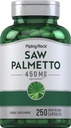 Piping Rock Saw Palmetto for menn og kvinner  450 | | 250 kapsler | Herb ekstrakt Supplement | Serenoa Repens | Ikke-GMO, Glutenfri