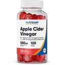 Apple Cider Vinegar 500mg, 120 gummier, Apple Flavored - Glutenfri, Ikke-GMO, Ingen Corn Syrup