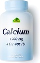ALFA VITAMINER Kalsium 1500 mg og vitamin D3 400 IE, støtter bein helse og immunsystem, essensielle vitaminer for sterke bein og tenner, kalsium Citrat Supplement med vitamin D3, 60 tabletter