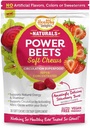Sunn Delights Naturals Power Beets Myk Chews, Delicious Strawberry Burst, Konsentrert Superfood Supplement, støtter sirkulasjon, naturlig energi og utholdenhet, 30 teller
