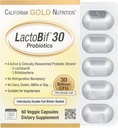 California Gold Nutrition LactoBif® 30 Probiotika, 30 milliarder CFU, 60 Veggie Kapsler