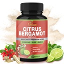 Cadane Citrus Bergamot Supplement Kapsler med Berberine, Olive, Guggul, hvitløk, Pine Bark, Svart Pepper - 150 Caps for 5 måneders forsyning