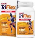 GNC TriFlex Fast-Active 2.0, forbedrer felles komfort og stivhet, kliniske styrkedoser av glucosamin/Chondroitin og Boswellia- Plus Turmeric, 120 kapler