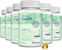 CoQ10 600mg Softgels | høy absorpsjon CoQ10 Ubiquinol Supplement | Redusert skjema Forbedret med vitamin E & Omega 3 6 9 | Antioksidant Powerhouse Bra for helse | 360 Softgels