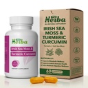 Sea Moss & Turmeric Curcumin Supplement - Vegansk Formel med organiske Irish Sea Moss & standardisert Turmeric Extract (95% Curcuminoids), felles støtte og mobilitet for voksne, 60 kapsler