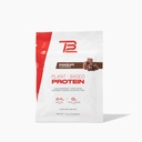 TB12 Plante Basert Protein pulver av Tom Brady, 24g Vegan Pea Protein, Lavt sukker, Lavt karbohydrat, Ikke-GMO, Måltid erstatning, Keto Vennlig, Paleo, Sukkerfri, Sjokolade Flavor (1,12 Ounce / 12 Pack)