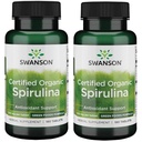 Swanson Certified Organic Spirulina 500 mg 180 Tabs (2 pakke)