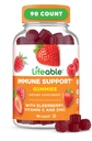 Livlig immunstøtte Gummier for voksen | Eldrebær vitamin C og sink | Great Tasting Eldrebær Immunstøtte Supplement Gummies | Immunitet Gummies for voksne, menn, kvinner | 90 Gummies