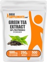 BulkSupplements.comgrønn Te Ekstrakt pulver - 50% Polyphenoler Supplement, EGCG Supplements - Glutenfri, 500 mg per servering, 250g (8,8 oz) (Pack of 1)