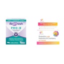 Rephresh Pro-B Probiotic Supplement for kvinner, 30 orale kapsler og vH Essentials Probiotika med prebiotika og Cranberry Feminine Helse Supplement - 60 kapsler