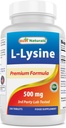Beste Naturals L-Lysine 500 mg 250 tabletter (250 antall (pakke på 2))