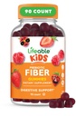 Livbare prebiotiske Fiber Gummier for barn | Kids Fiber Gummies 5g | Great Tasting Fiber Supplement for barn | Prebiotiske Gummier for Digestive helse | Fiber Gummi for barn, barn | 90 Gummies