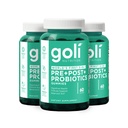 Goli Nutritional Supplement, Pre+Post+Probiotika Gummy - 180 Count - Verdens første 3-i-1 Glutenfri, Vegansk, Ikke-GMO og Gelatinfri.